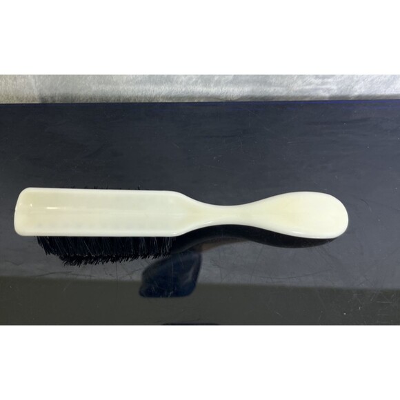 Vintage White Nylon Hair Brush Plastic Firm Bristles Number 2 - Picture 4 of 7